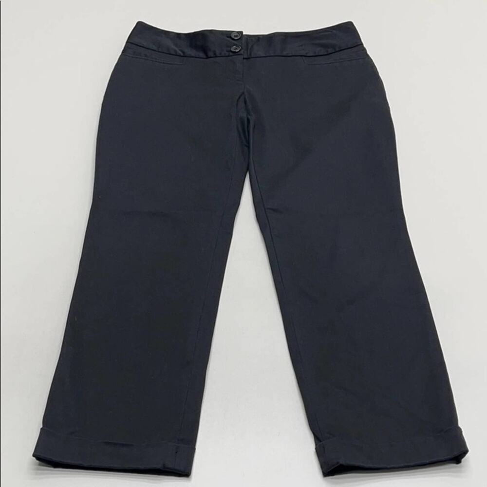 THE LIMITED Womens 4 Black Crop Chino Pant
